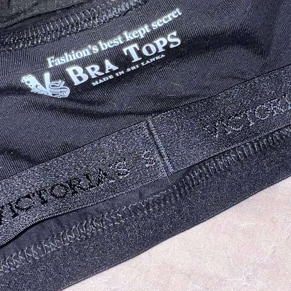 Victorias Secret black tank with built in bra​​​ - Picture 6 of 8